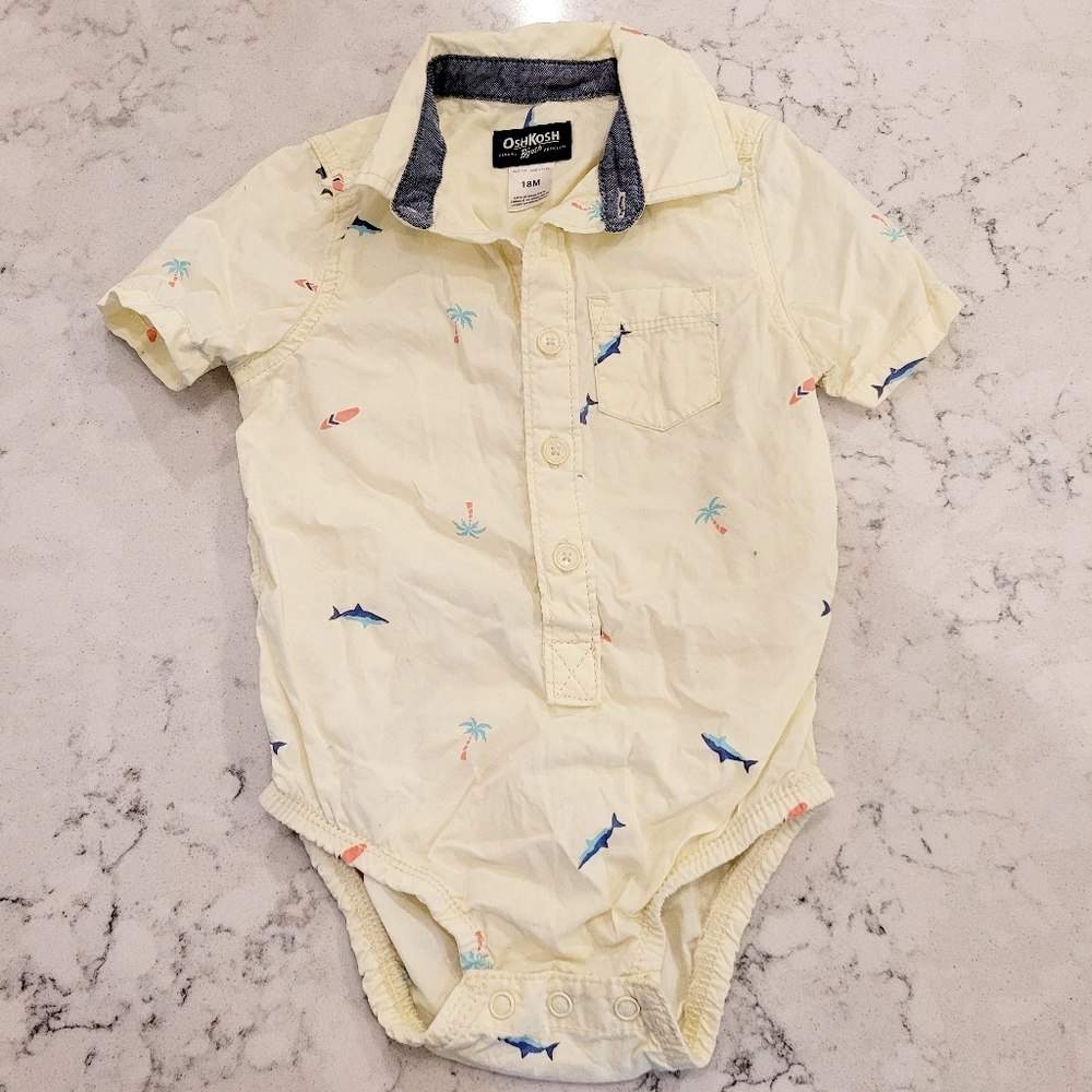 $$$$ 18 Month button down onesie